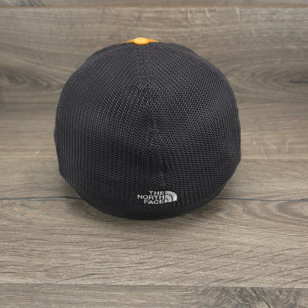 The North Face Hat Cap Mens Fitted L XL Orange Black Outdoor Lifestyle Hike Camp